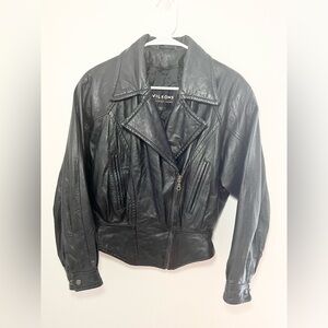 Wilson’s Leather Vintage Women’s Motorcycle Leather Jacket - black - XS